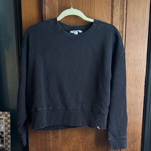 JoyLab Cropped Boxy fit Black Sweatshirt M Medium